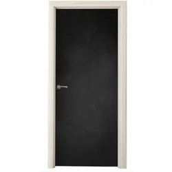 TÜRAUFKLEBER Beton - Schwarz - Grau - Strukturiert - Industriell 80x215 cm - Türtapete