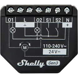 Shelly, Aktor, 2PM Gen3 x2 (Schaltaktor)