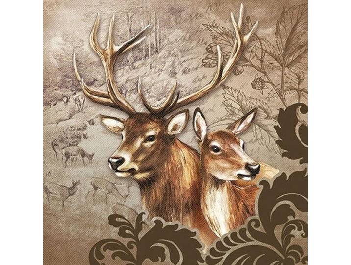 Lunch Servetten - Deer Couple Brown
