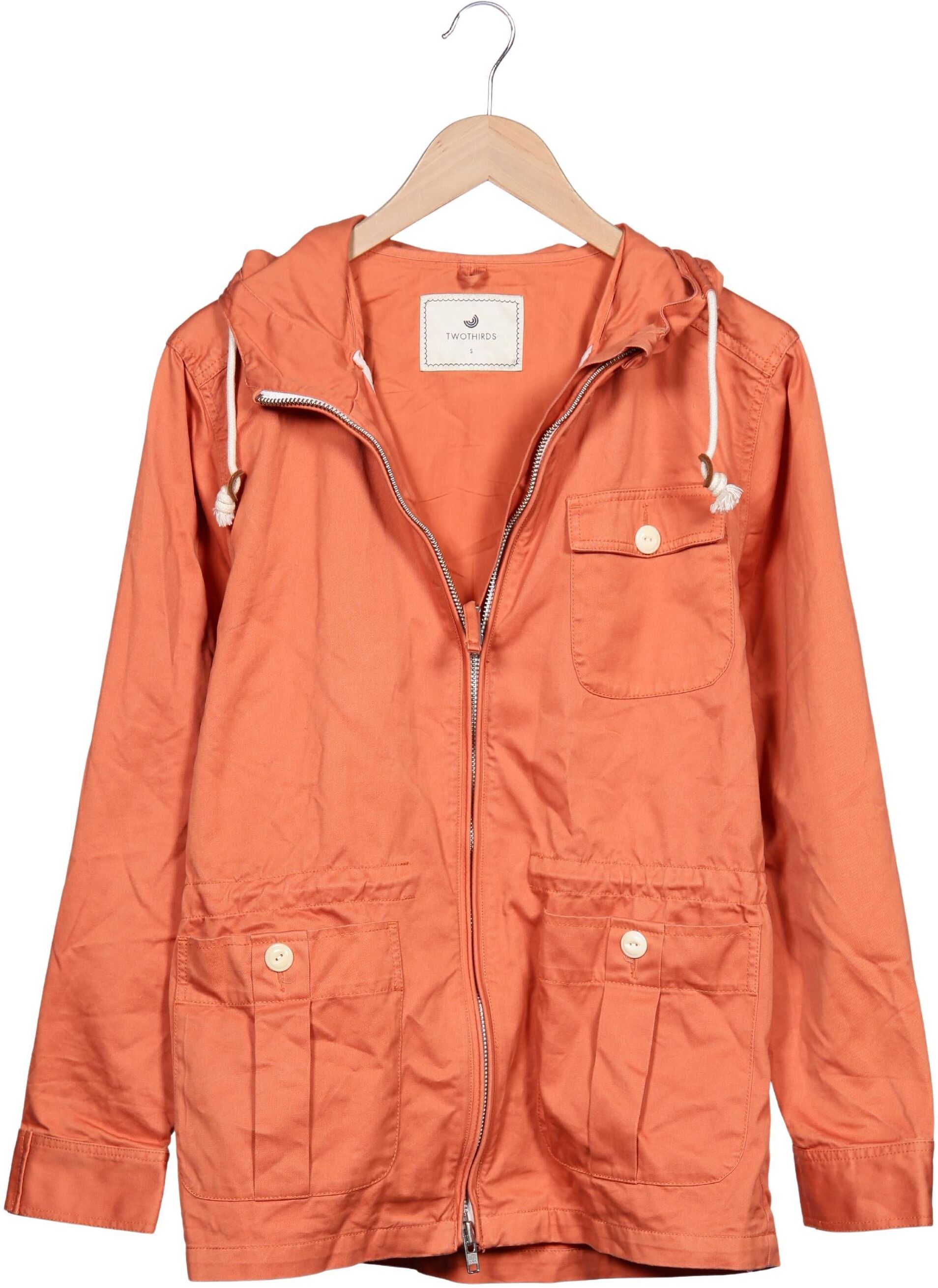 Twothirds Damen Jacke, Orange, Gr. S, Baumwolle - Second Hand