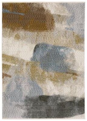 Style Haven Hendrix Soft Contemporary Abstract Beige/ Rust Fringe Edge Area Rug