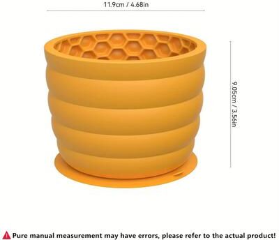 Uplift Treasures Silicone Slow Feeder Dog Bowl yellow (big)