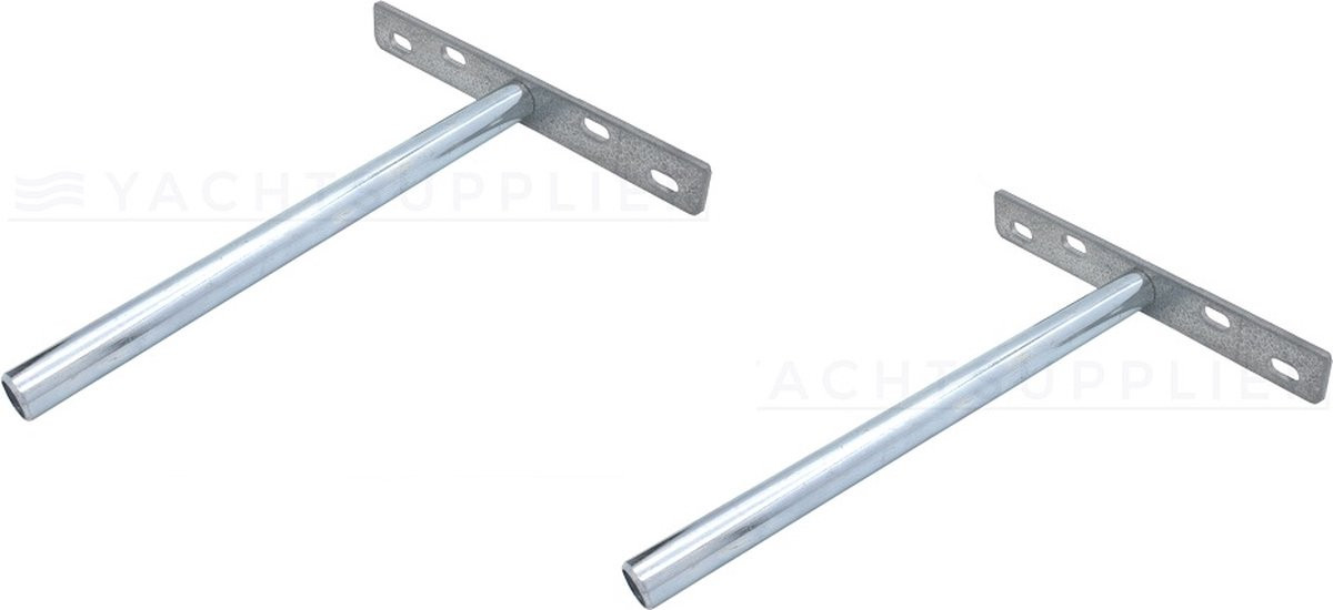 Set van 2 onzichtbare plankdragers voor blinde montage - 170 mm