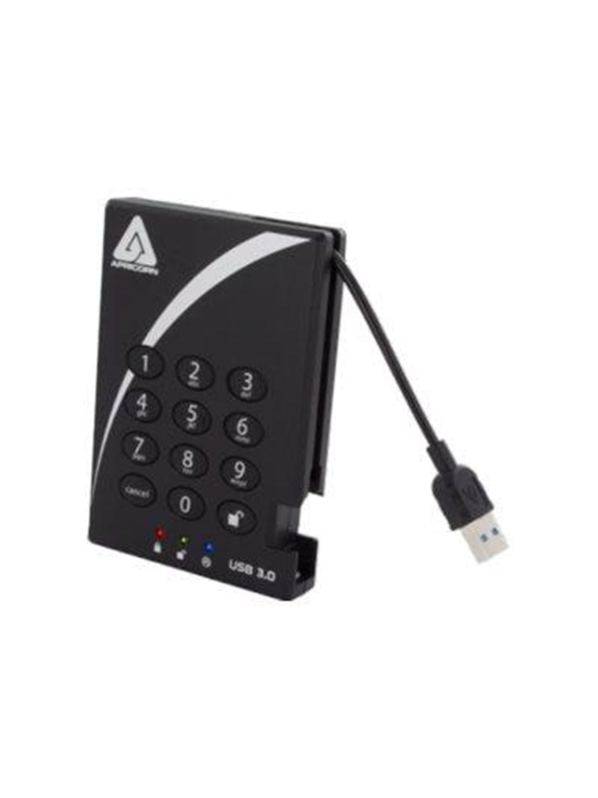 Lenovo Apricorn Aegis Padlock 3.0 - Extern Festplatte - 2TB - Schwarz