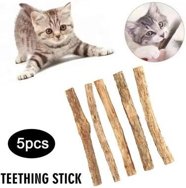 Uplift Essentials Natural Silvervine Molar Sticks 5 Pack Dental Chew Set Natural Silvervine Molar Sticks 5 Pack Dental Chew Set