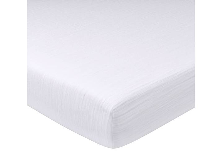Drap-housse grand bonnet en coton blanc 90x200x32cm