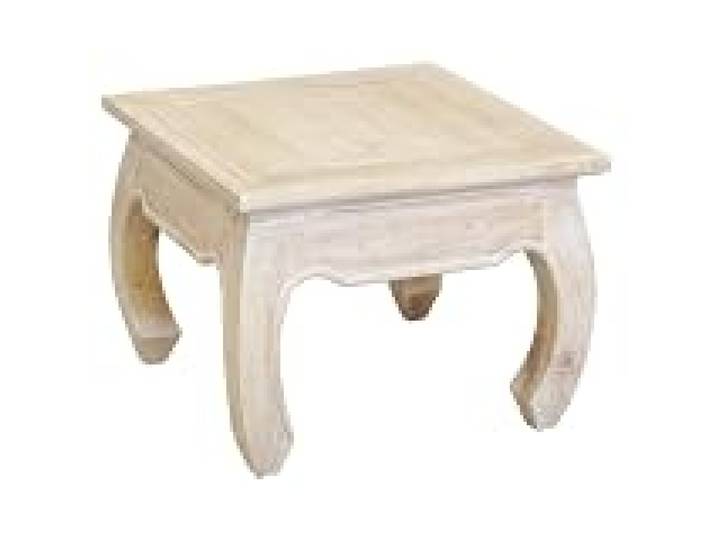 AUBRY GASPARD - Table Basse en Acajou Prêt À Monter 60X60X45 cm - Élégance Intemporelle pour Salon - Bois Durable et Résistant - Couleur Acajou - Taille 60X60X45 cm