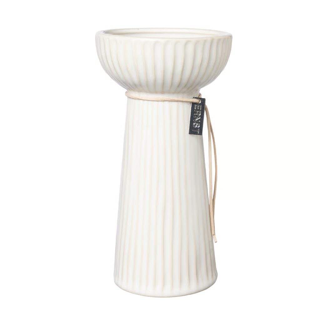ERNST Ernst uienvaas geribbeld Natuurwit 19 cm