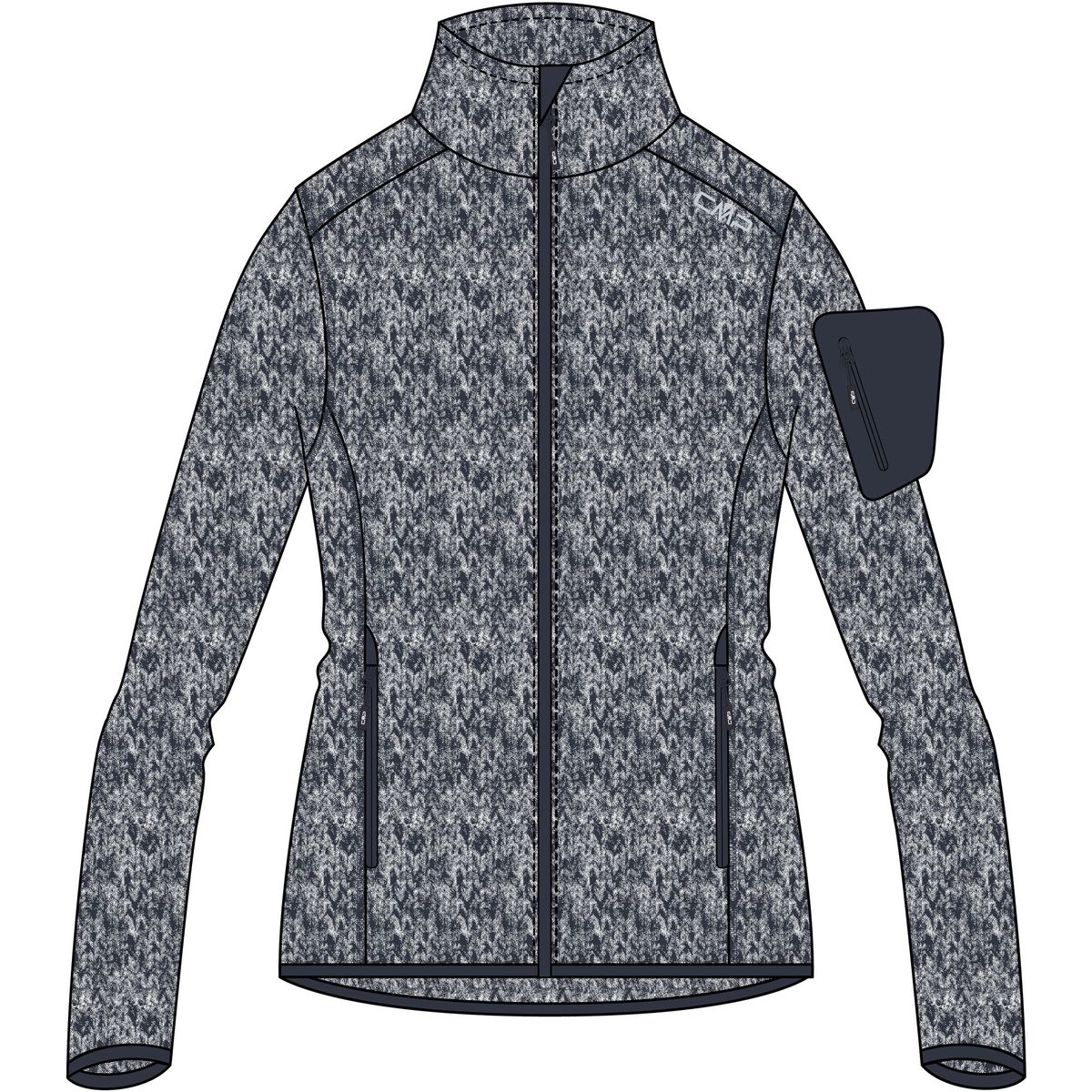 CMP Woman Fleece Fleece Jacket antracite (45US) 36 3H14746-45US-36