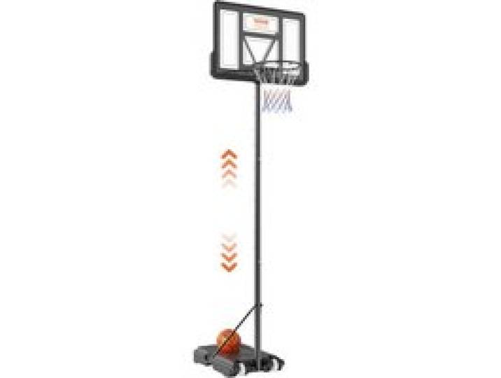 VEVOR Panier de Basket Extérieur Intérieur Portable Réglable en Hauteur 122-305 cm Panneau de Basket 112 cm sur Pied à Roulettes avec Base de Lestage pour Adultes Enfants Entraînement de Basket-ball