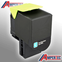 Ampertec Toner ersetzt Lexmark C232HC0 cyan LT2827C/AM