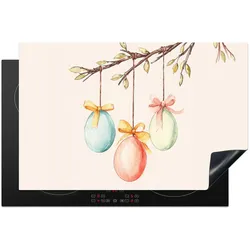 HERDABDECKPLATTE Osterkuchen - Schleife - Eier Induktionsmatte 81x52 cm
