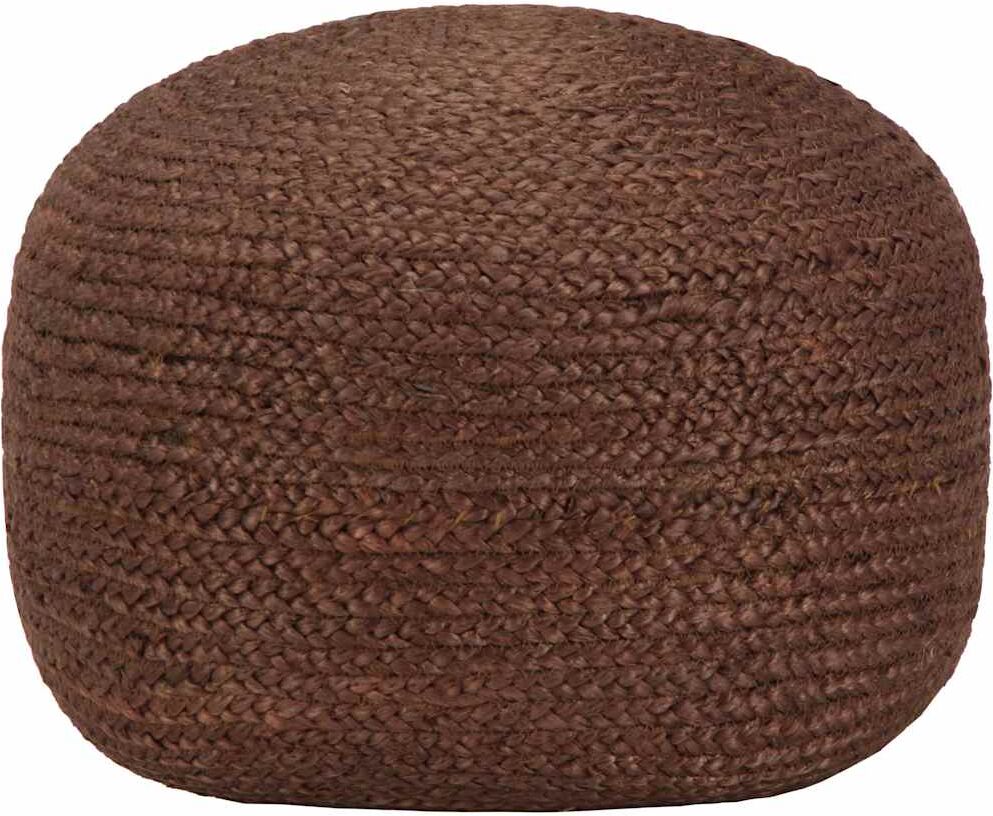 vidaXL Pouf fait à la main Marron 40 x 45 cm Jute