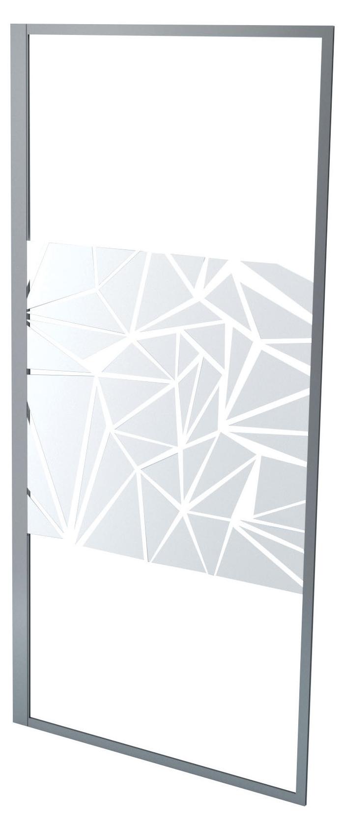 ONDEE ZEN - Seitenwand EKLA - Feste Rückwand - Siebdruck-Finish - 90 x 185 cm