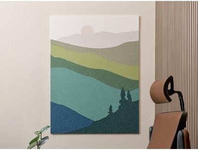 Felt Right Great Smoky Mountains - Gallery Edition Wall Art   Sound Dampening Pinnable Tiles