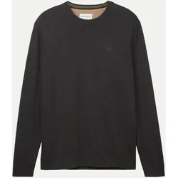Basic Strickpullover Schwarz XL