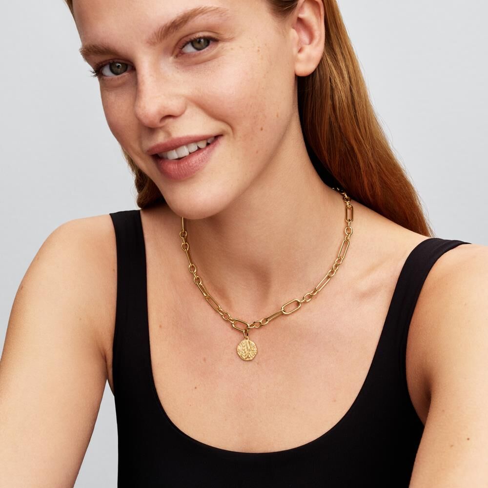 PANDORA Talisman Charm Weizenähre, goldfarben gold