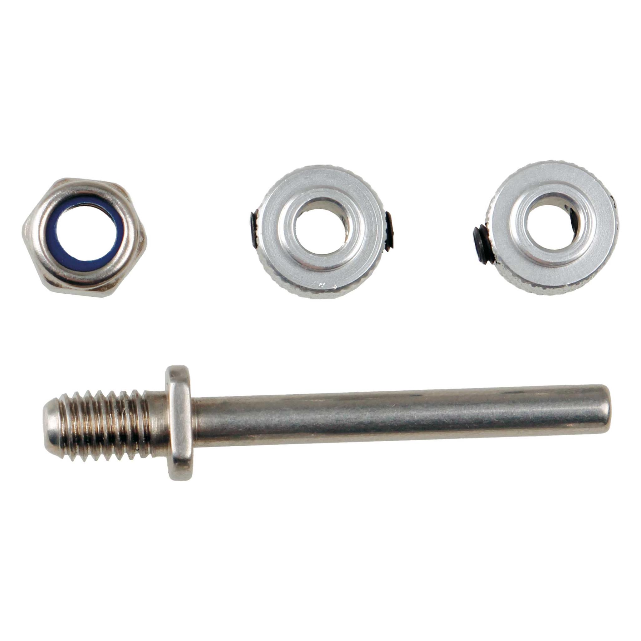 Kuza radachsen 3,5x29mm edelstahl gesamtlänge 39mm, für 18mm radbreite, 5mm gewinde 2stk. (KA07NH)