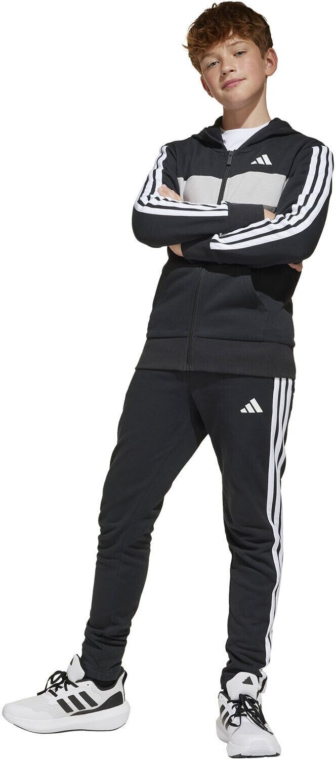 Adidas seasonal essentials tiberio 3 stripes chándal niño Negro (128)
