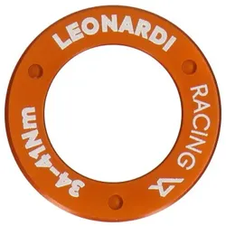 LEONARDI RACING Lockring Set für Kurbelarme | orange