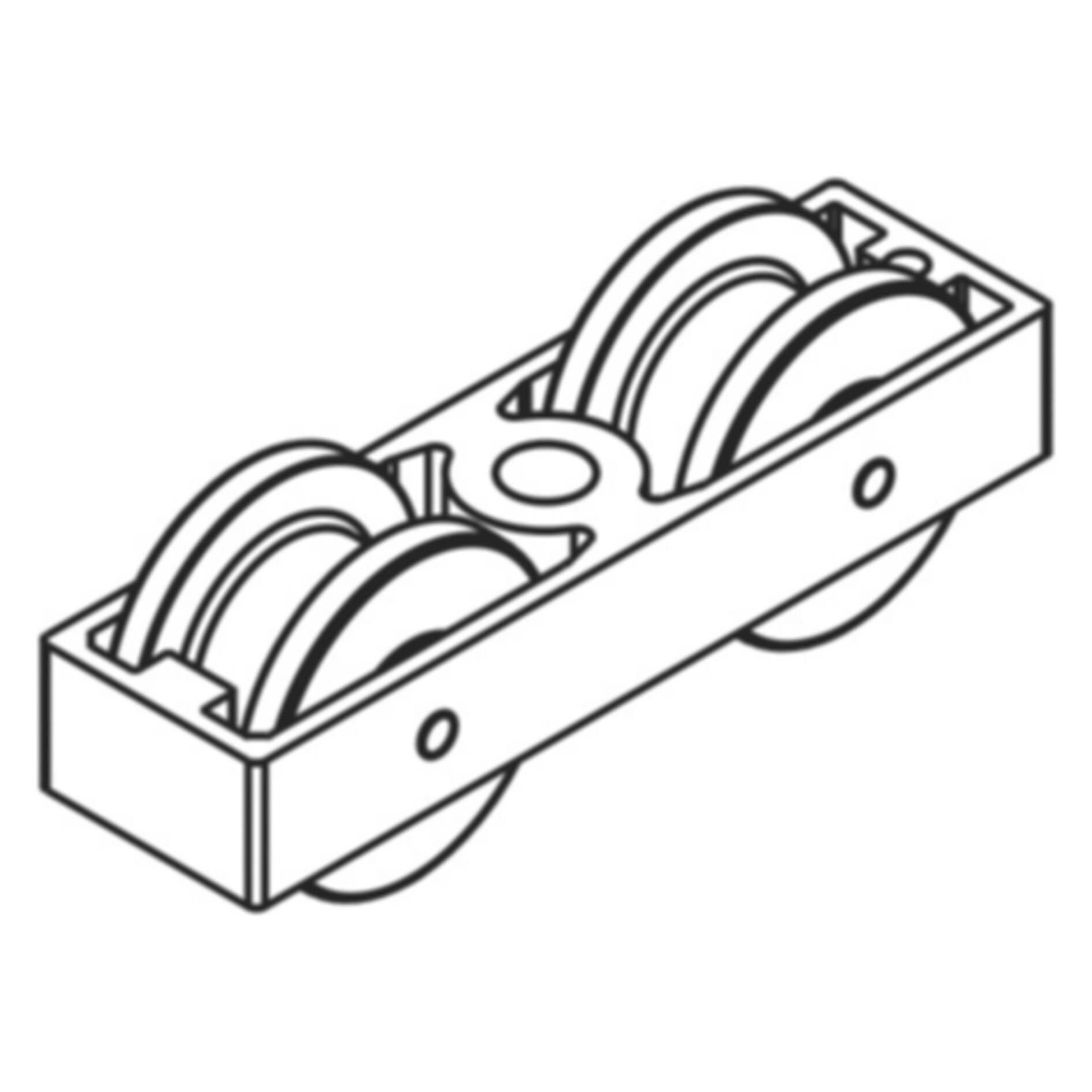HAWA Junior 100 Laufwerk 2-rollig (30137)