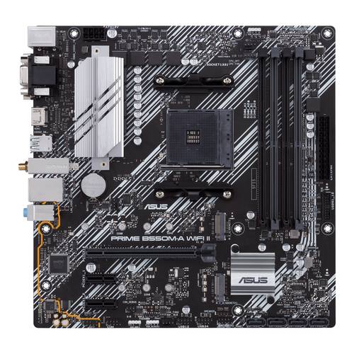 Asus PRIME B550M-A WIFI II Mainboard Sockel (PC) AMD AM4 Formfaktor (Details) Micro-ATX Mainboard-Chipsatz AMD B550