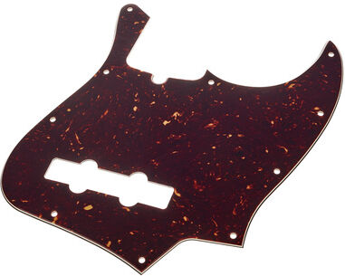 Fender J-Bass Pickguard 10-Hole Tort. Imitation écaille de tortue