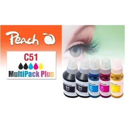Peach, Druckerpatrone, Spar Pack Plus Tintenpatronen, ersetzt Canon GI-51