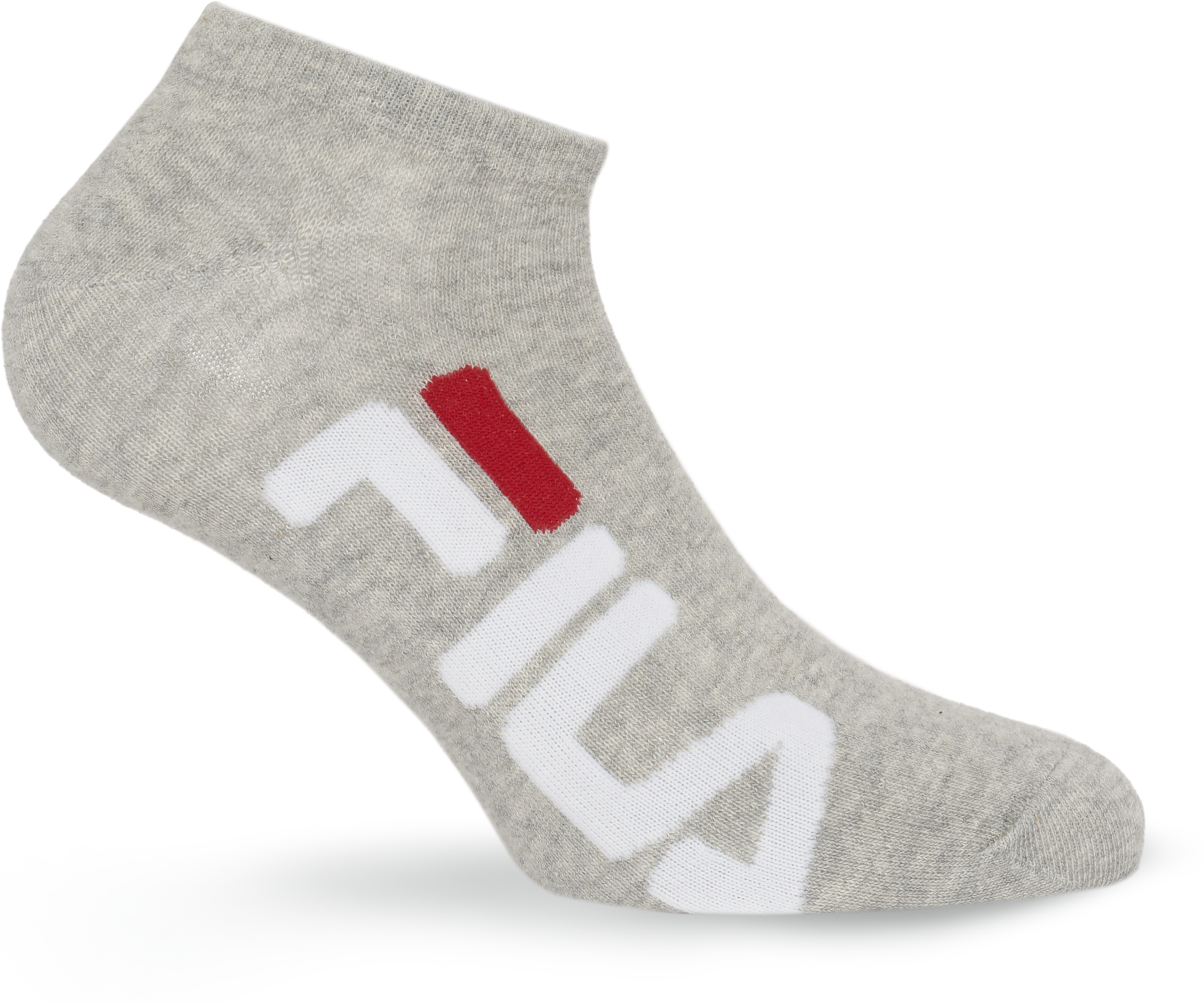 Socken FILA "UNISEX INVISIBLE SOCKS", Damen, Gr. 39-42, grau, Baumwollmischung, normal, Socken Socken, grosser Markenschriftzug seitlich grau 39-42