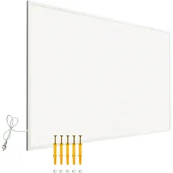 Wiltec Infrarotheizung 400W Heizpaneel IR Heizung Elektroheizung Effizient, Heizkörper, Weiss