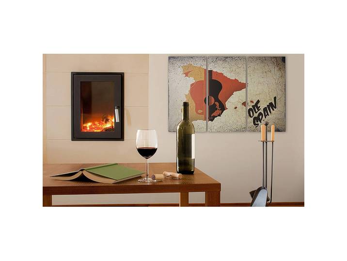 Bild Spain Triptychon Leinen Multicolor 90 x 60cm
