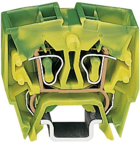 WAGO 264-727 Schutzleiterklemme 10mm Zugfeder Belegung: PE Grün, Gelb