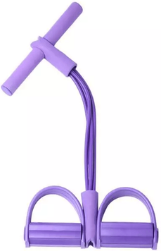 Modern Mode Marketplace Puller Rope Yoga Exercise Band, Foot Pedal Resistance Trainer For Full Body Stretch Pull, Home Workout & Fitness Toning purple 6 Tube Heavy Resistan