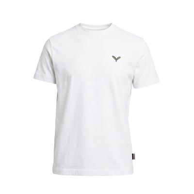 T-Shirt KLEINIGKEIT "Kleinigkeit Signature Feather Shört", Herren, Gr. L, weiß, 100% Baumwolle, unifarben, normal, Rundhals, Shirts T-Shirt