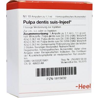Pulpa Dentis Suis Injeel Ampullen 10 St