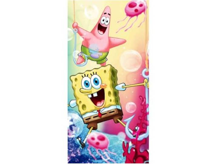Jerry Fabrics Sponge Bob Schwammkopf Douchehanddoek Handdoek 70 x 140 cm Vrienden 012