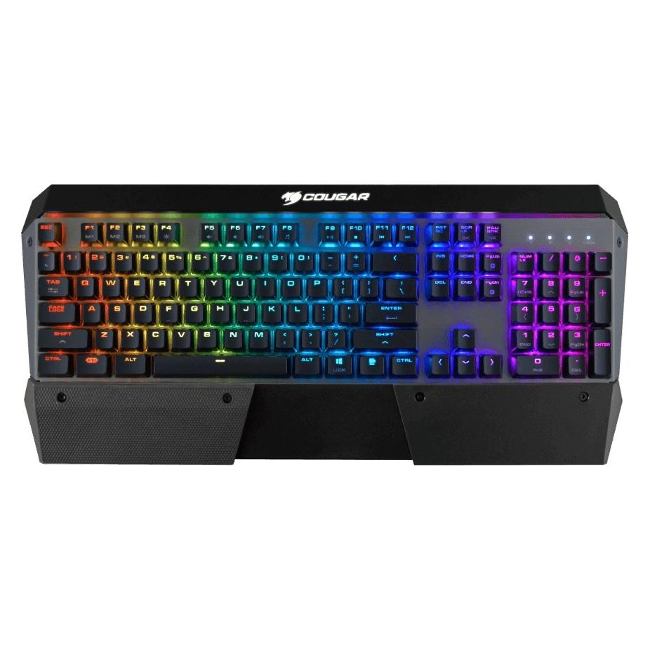 Cougar Gaming Tastatur Attack X3 RGB, Mechanisch, Cherry MX Silber (Eng. Int., Kabelgebunden) (Attack-X3-RGB)