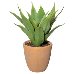 Kunstpflanze Sukkulenten Grün/Naturfarben