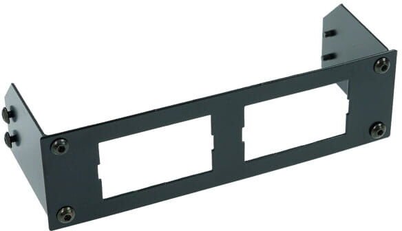 Phobya Frontblende f&uuml;r 2 Displays - Schwarz