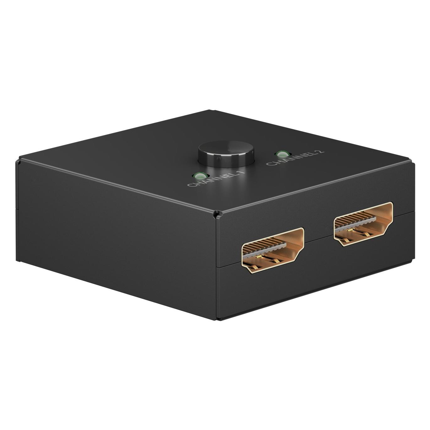 Goobay Manuelle HDMI-Umschaltbox 2 auf 1 4K @ 60 Hz (58486)