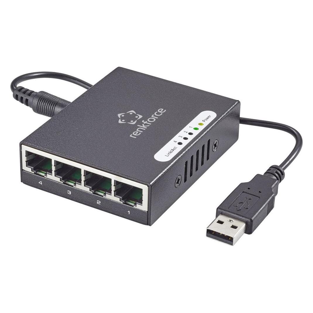 Renkforce Netzwerk Switch RJ45 1423415 4 (4 Ports) (RF-4270245)