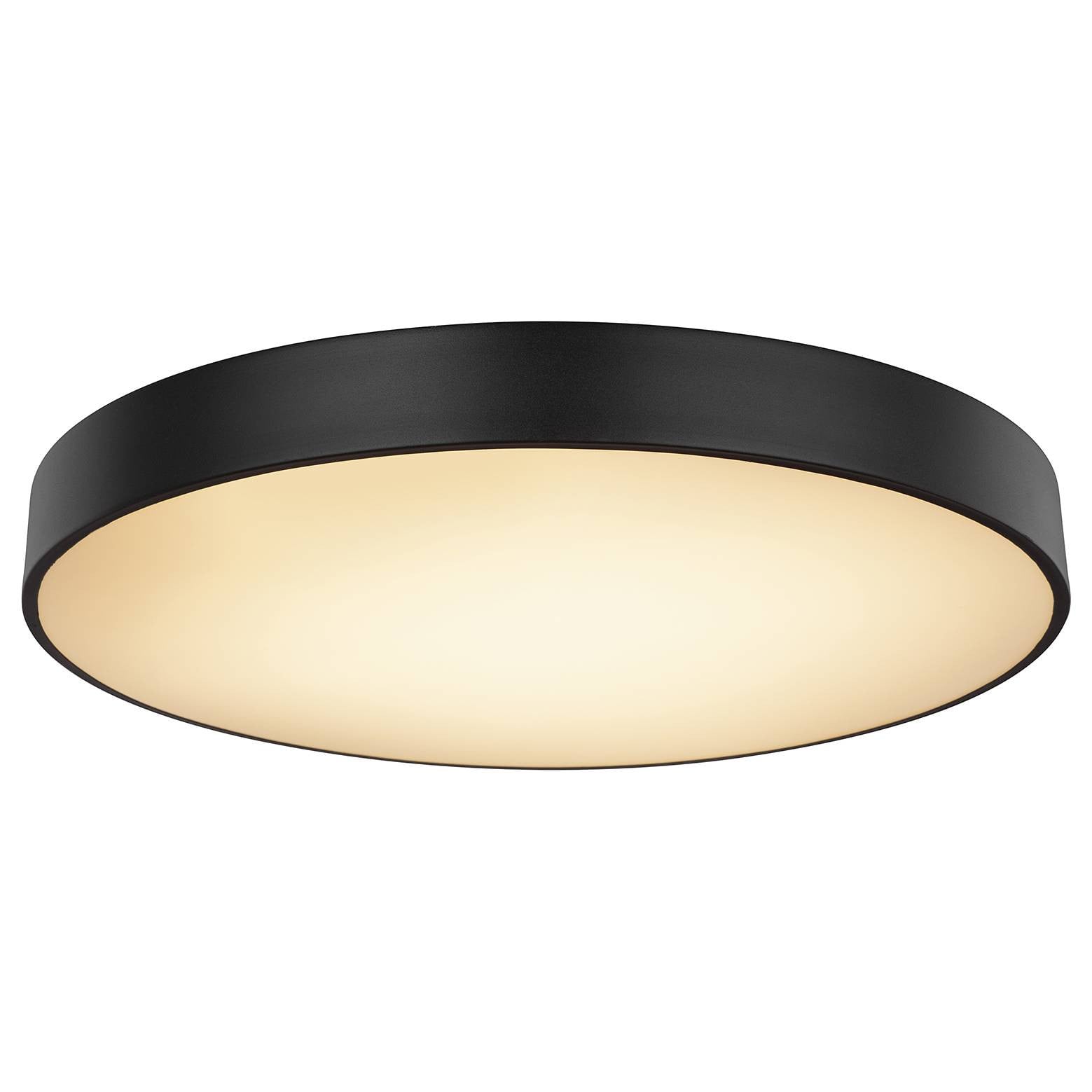 home24 LED-plafondlamp Wiss IV zwart Ø 60 cm