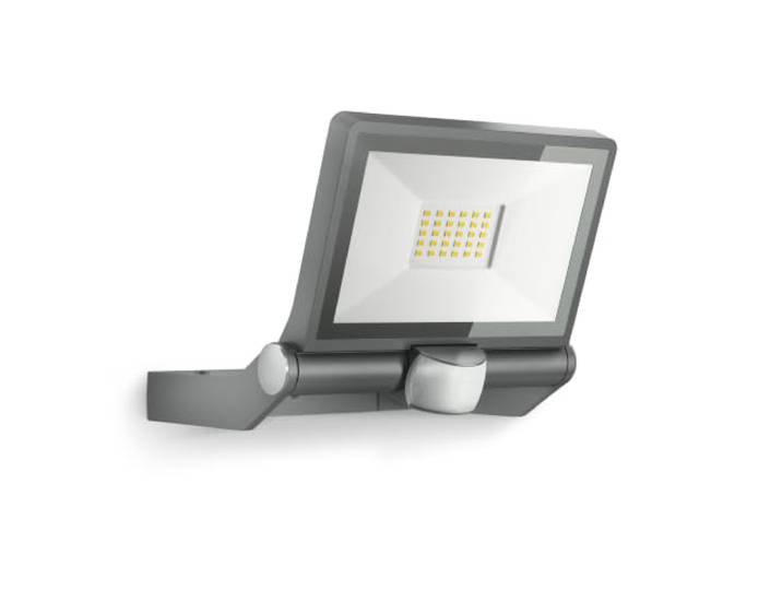 Steinel LED-Außenstrahler XLED ONE S anthrazit, 180°-Bewegungsmelder, 18,6 W, 2050 lm, 3000K, für Zufahrt, Hof und Garten, 065249, Aluminium, Grau