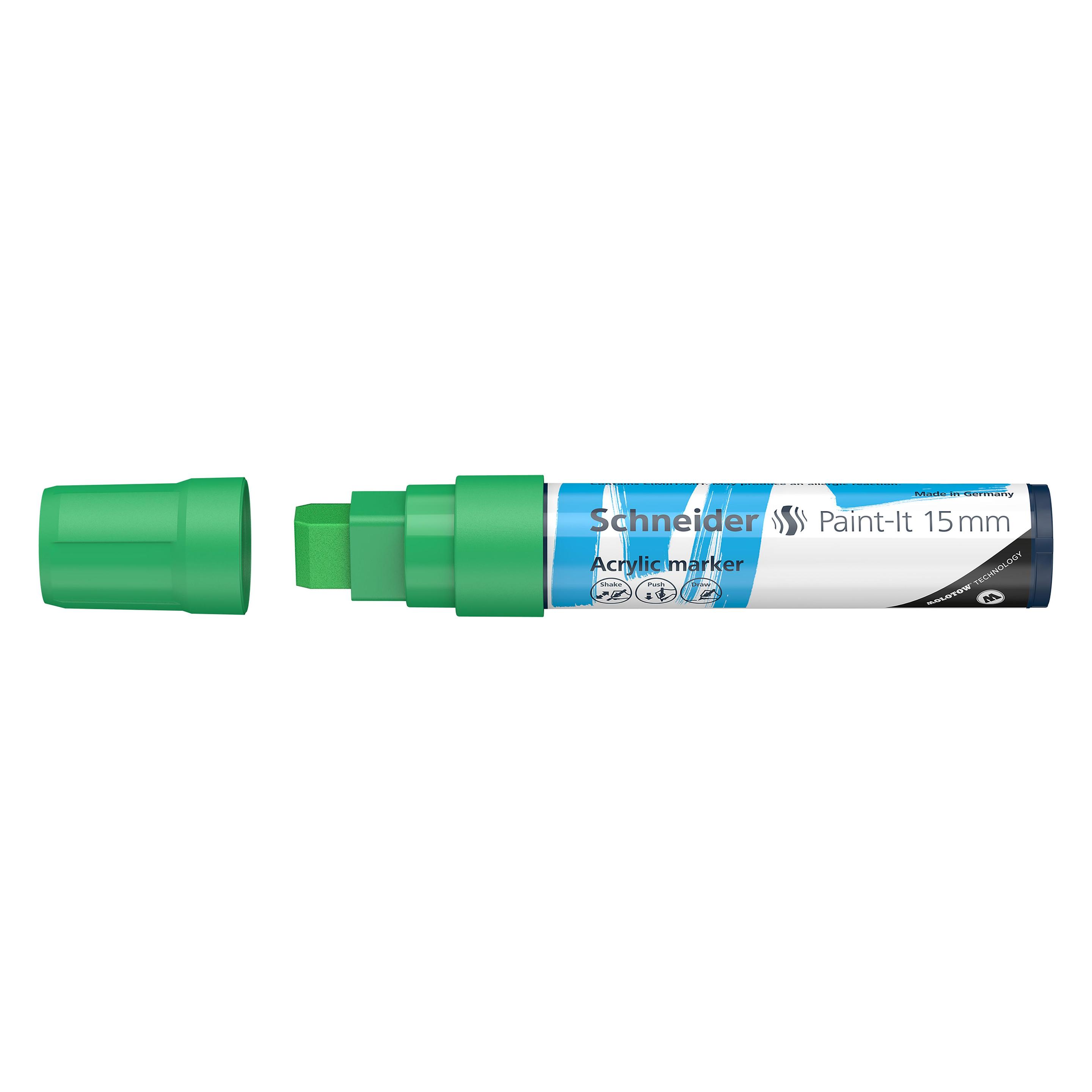 Schneider Acrylmarker Paint-It 330 15mm grün (1x) (120304)
