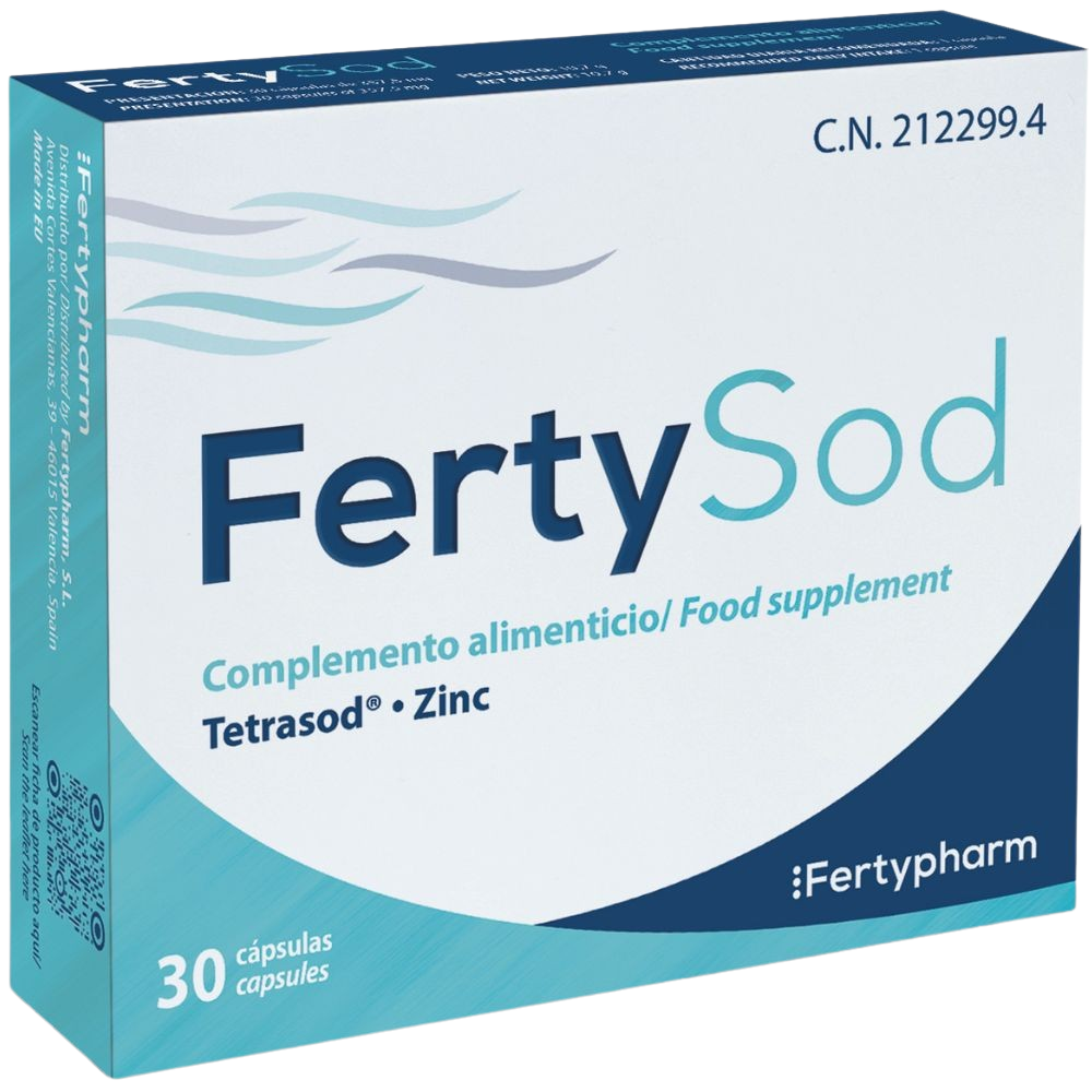 Fertypharm Fertysod Complemento alimenticio para la fertilidad masculina 30&nbsp;caps.