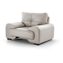 RELAXSESSEL Omega aus Kunstleder, Beige