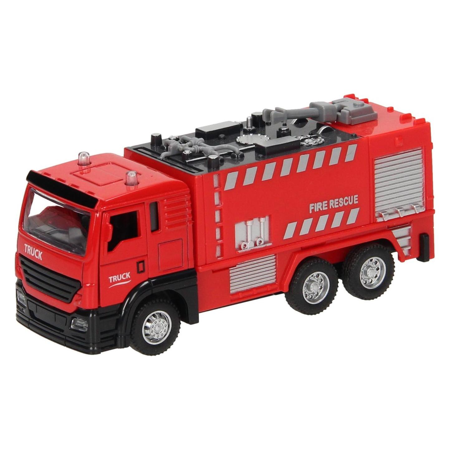 Zurückziehbares Feuerwehrauto mit rotem Licht und Ton (52239425)