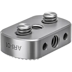 Leofoto ARI-01 Arri-Zubehör-Montageadapter (Stativadapter), Stativ Zubehör, Silber