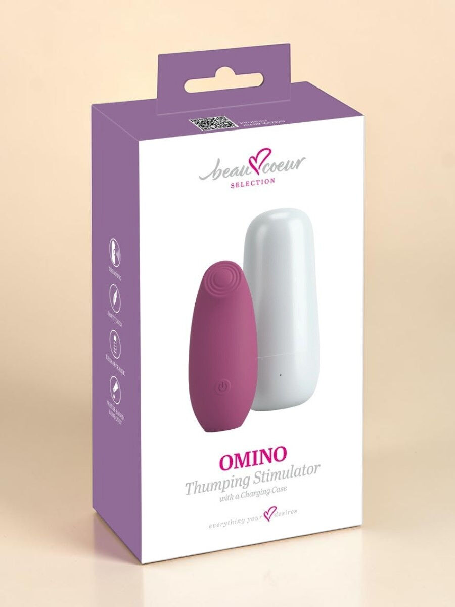 beau coeur Stimulateur à impulsions thumping rechargeable en silicone doux