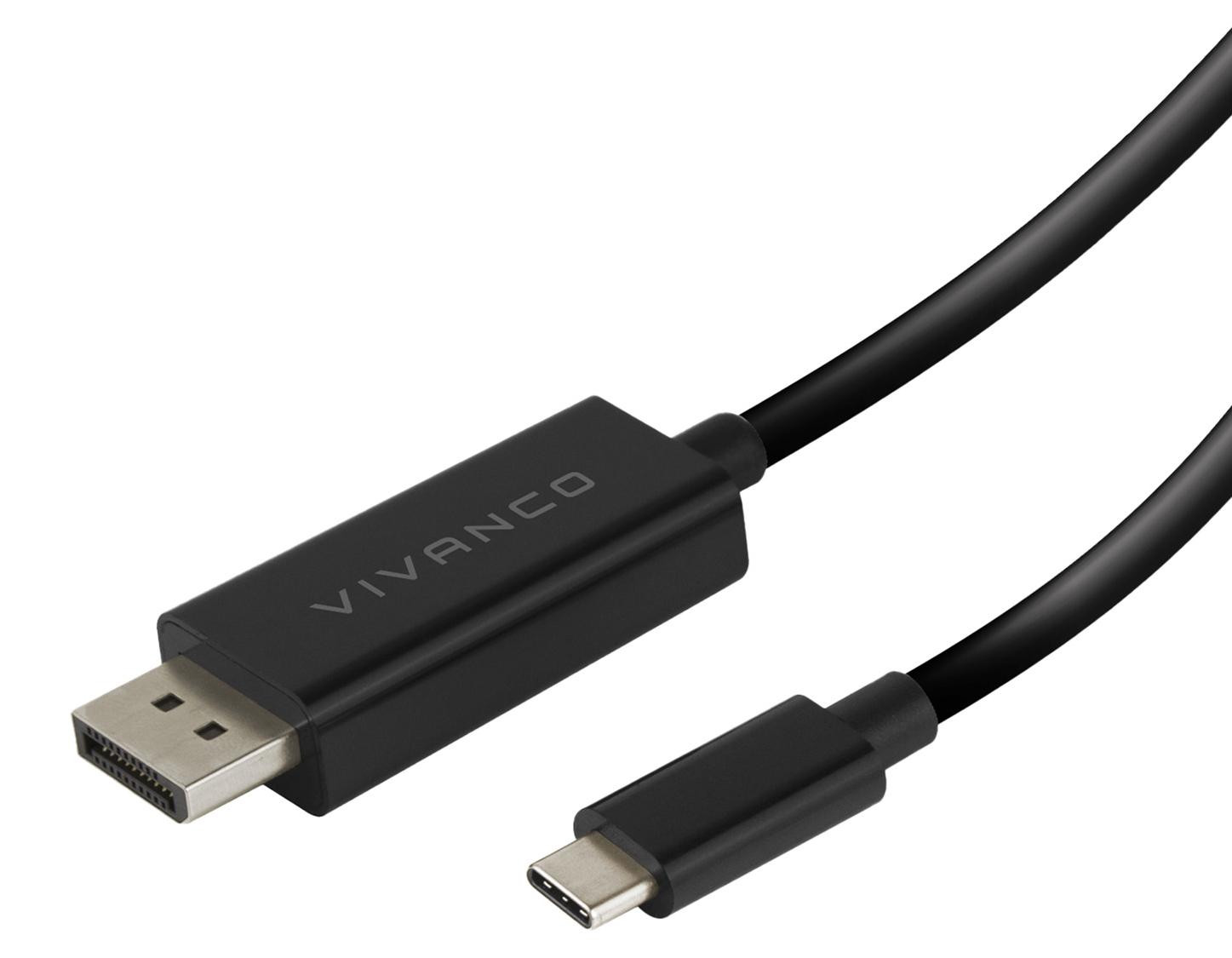Vivanco USB-C naar DisplayPort-connector, 1,5 m